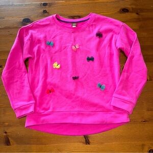 Buttery soft Tea Collection Pink Butterfly Embroidered Sweatshirt Top
Size 12